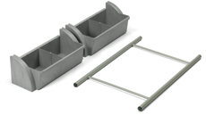 NKA111U 2 lådor med avdelare